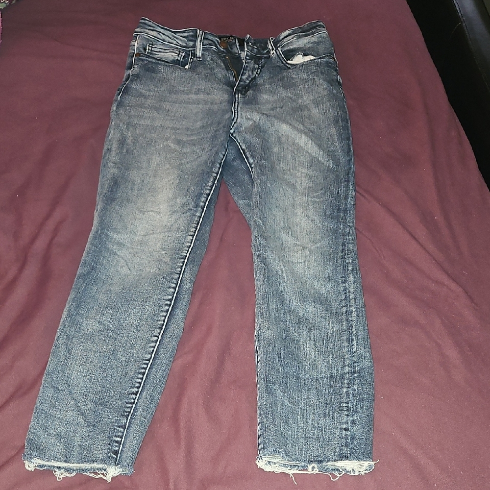 Judy Blue Distressed Relaxed Fit Jeans
